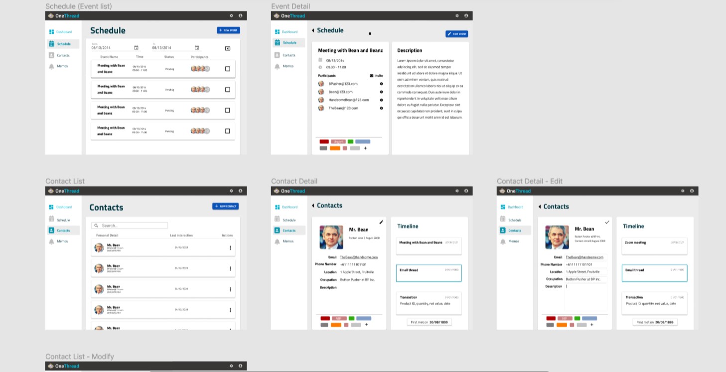 Figma design (partial)