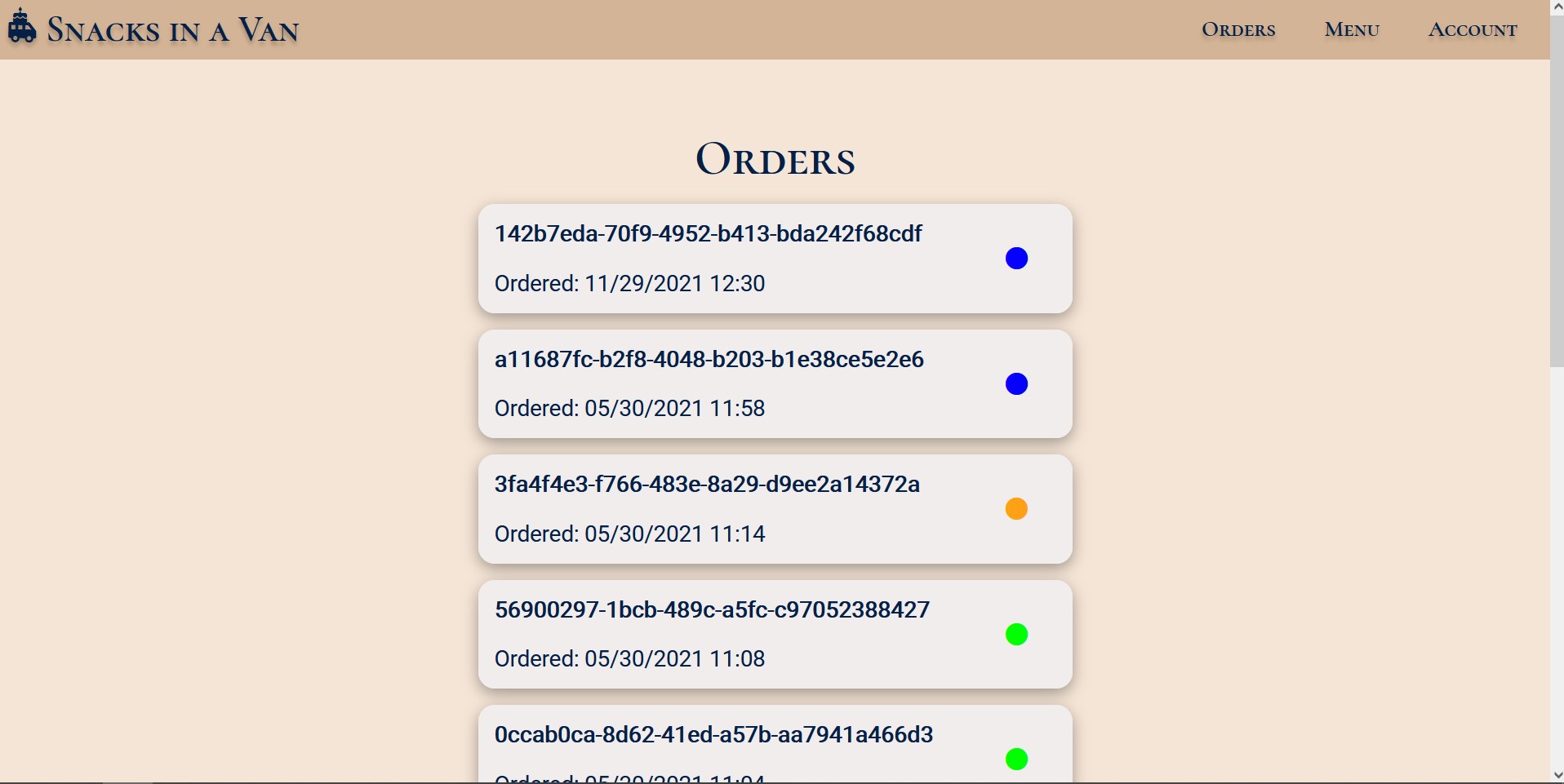 orders